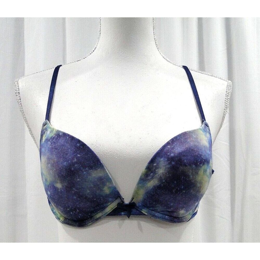 Xhilaration Galaxy Perfect T-Shirt Push-Up Padded Underwire Bra Size 34B FS